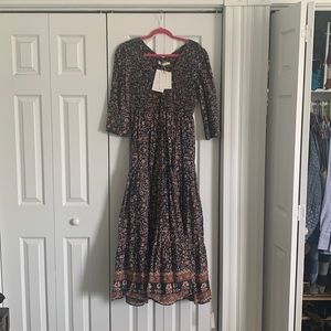Christy Dawn Basil Smocked Dress